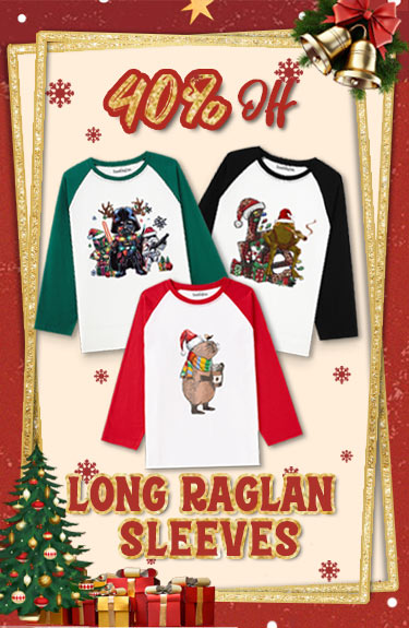 Christmas Raglan Long Sleeve T-shirt