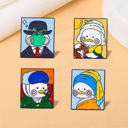 Duck Famous Painting Pins