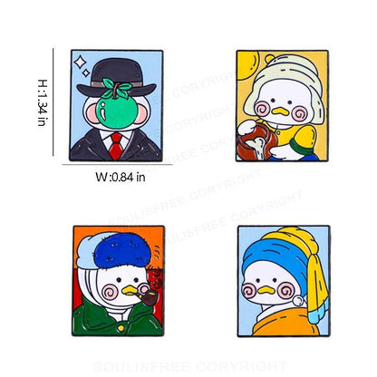 Duck Famous Painting Pins