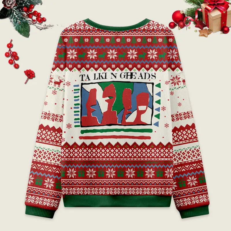 Talking Heads Christmas Beat Ugly Christmas Sweater