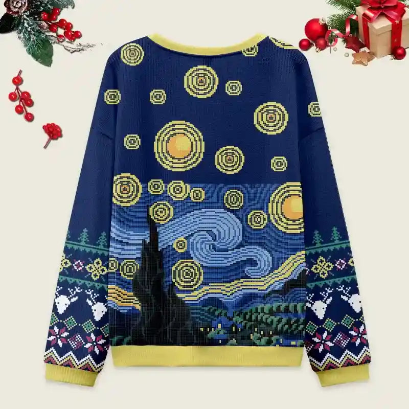 Christmas Starry Night Ugly Christmas Sweater