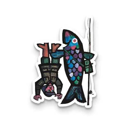 Fishing For Man's Fish 1PCS Stickers