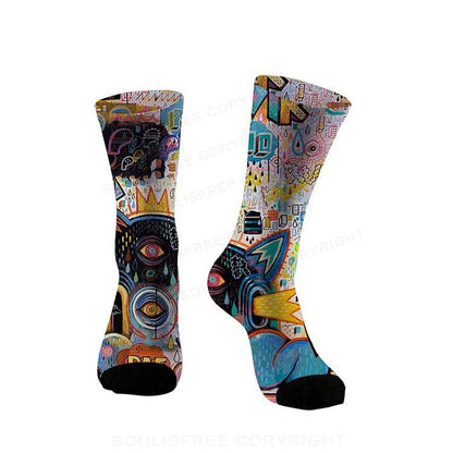 PAF-dog Full Print Socks