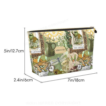 Frog's Daily Life Cosmetic Bag