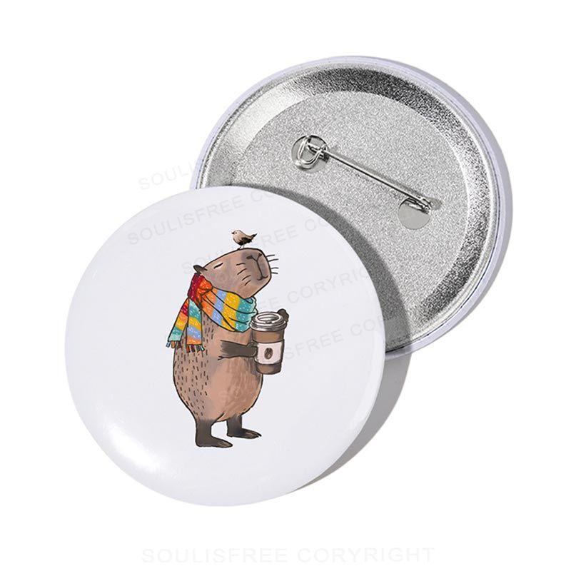 Capybara Coffee And Companion Pin