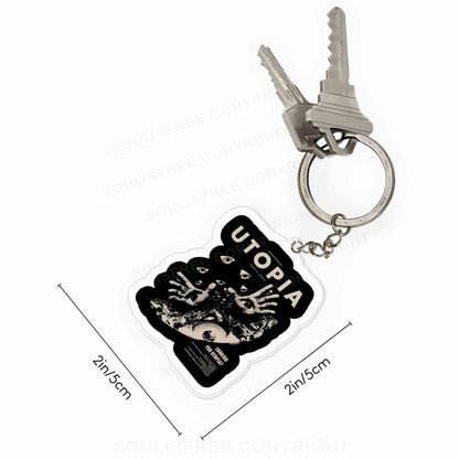 Searching For Utopia Keychain