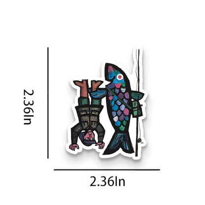 Fishing For Man's Fish 1PCS Stickers