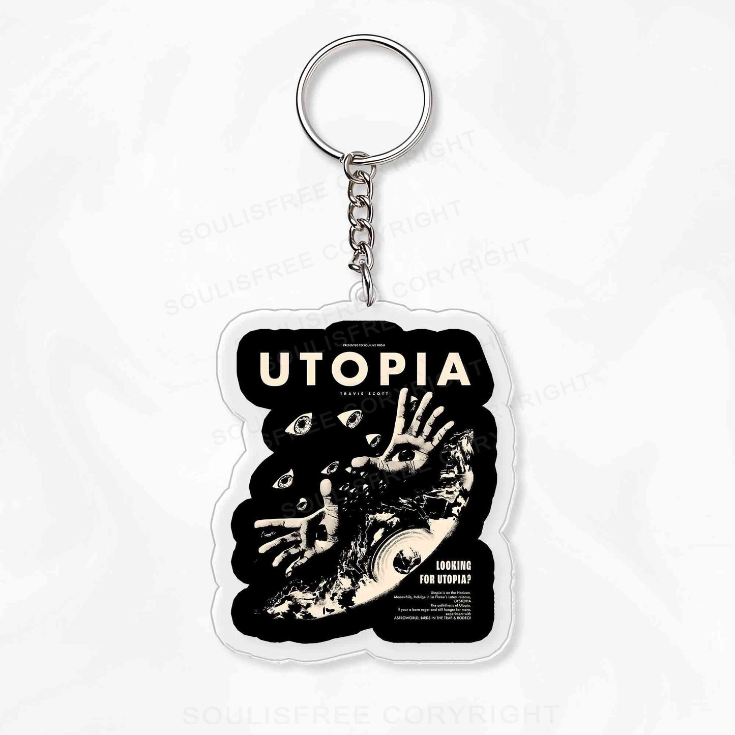 Searching For Utopia Keychain