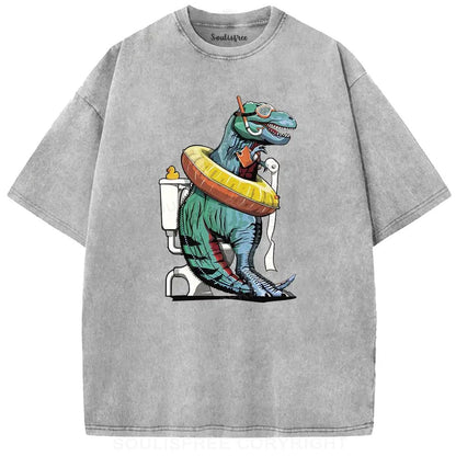 T-Rex On The Toilet