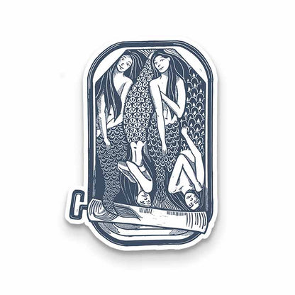 Sardine Mermaids 1PCS Stickers