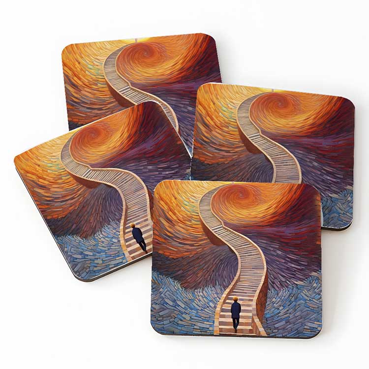 A Stairway To Heaven Drink Coaster