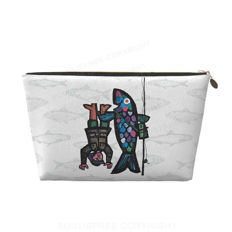 Fishing For Man's Fish Cosmetic Bag