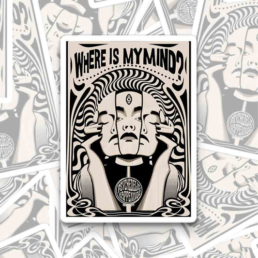 Where Is My Brain 1PC Sticker