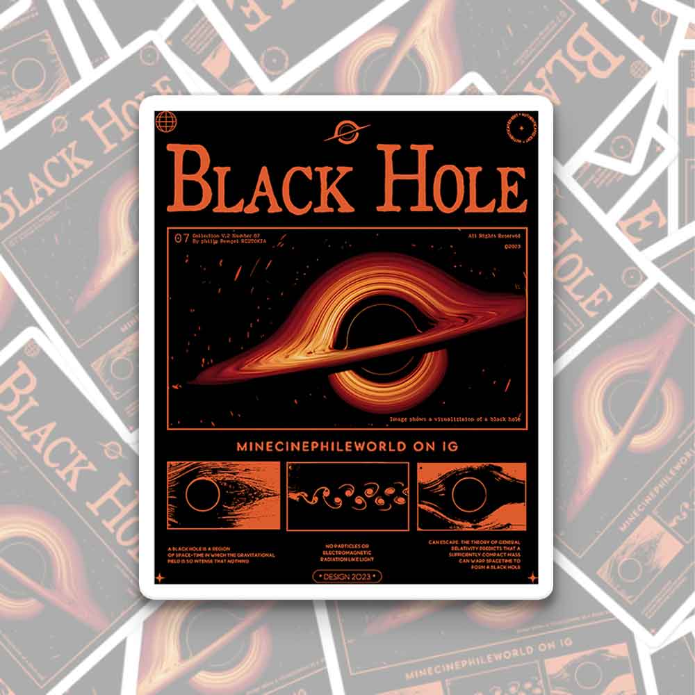 Explore Black Holes 1PC Sticker