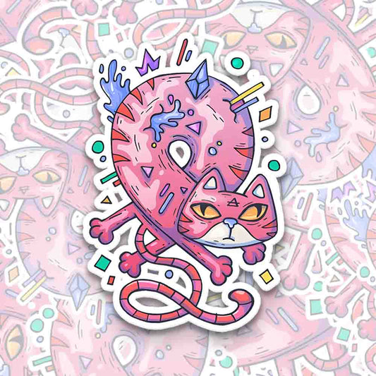 Donut Cat 1PC Sticker