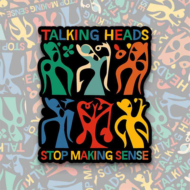 Talking Heads No Longer Makes Sense 1PCS Stickers