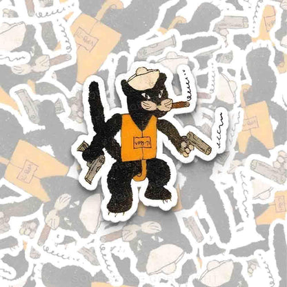 Black Cat Squadron 1PC Sticker