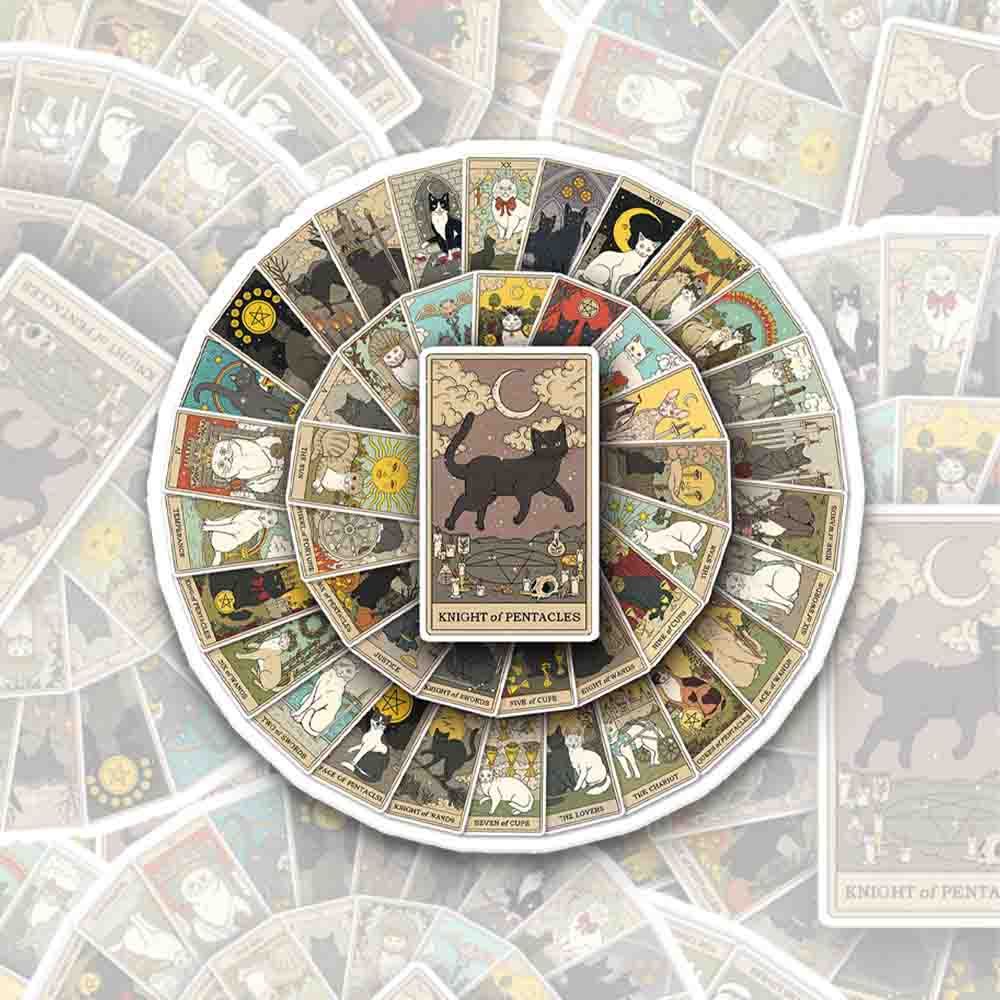 Cat Tarot 78PCS Stickers