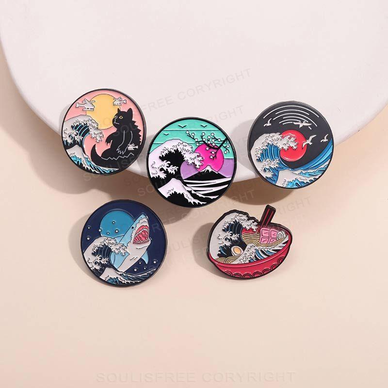 Wave Series Pins