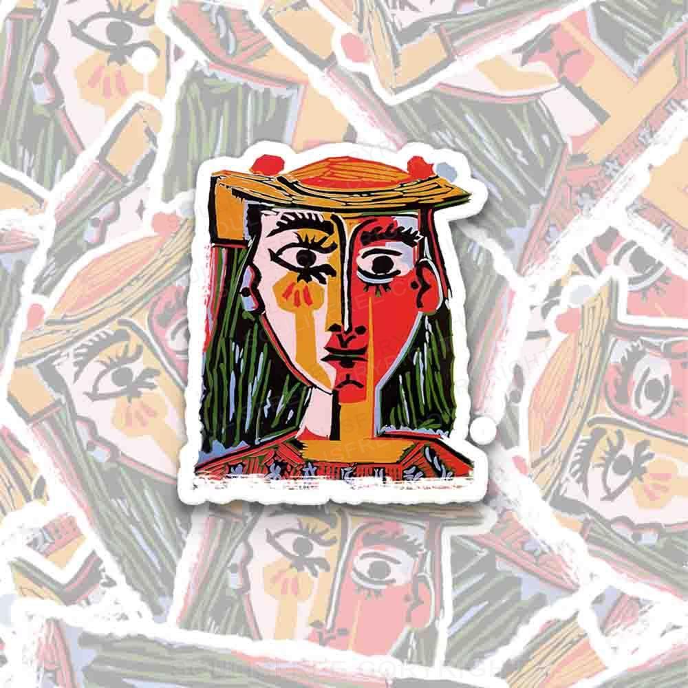 Woman With A Hat 1PC Sticker