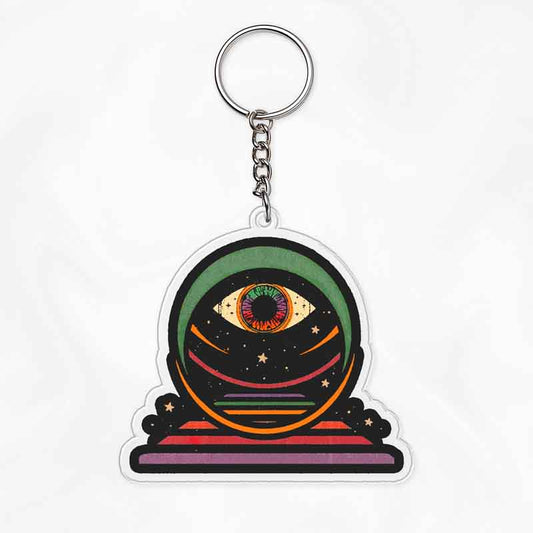 Meditation Under The Stars Keychain