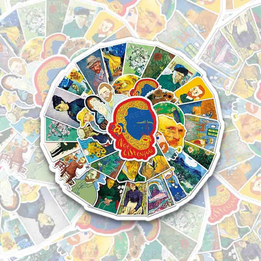 Van Gogh's World 50PCS Stickers