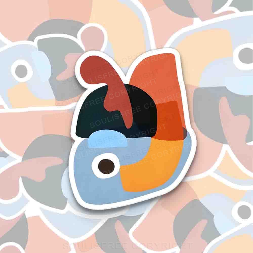 Cute Fish 1PC Sticker