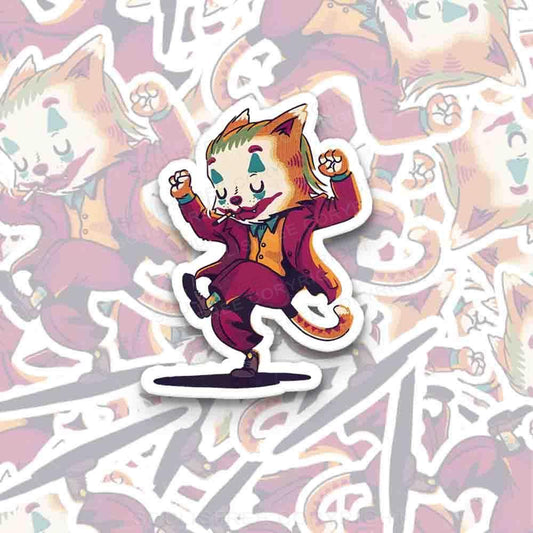 Clown Cat 1PC Sticker