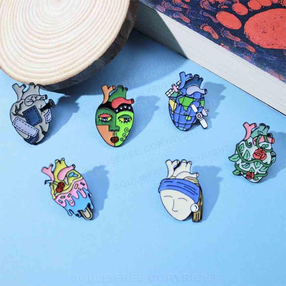 Heart Series Pins