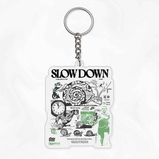 Slow-Paced Life Keychain