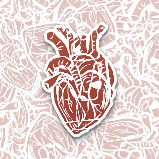 Beating Heart 1PCS Stickers