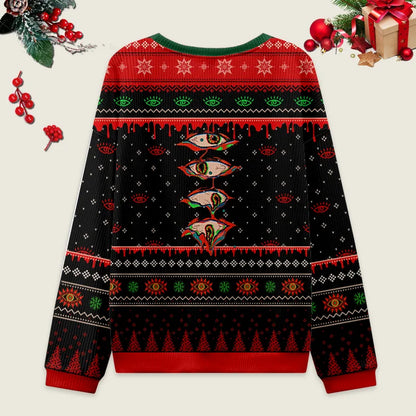 Psychedelic Eyes Ugly Christmas Sweater