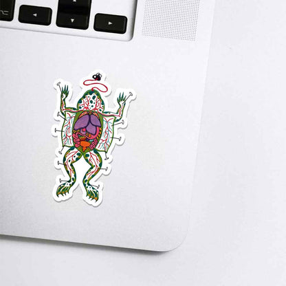 Dissecting Frog 1PCS Stickers