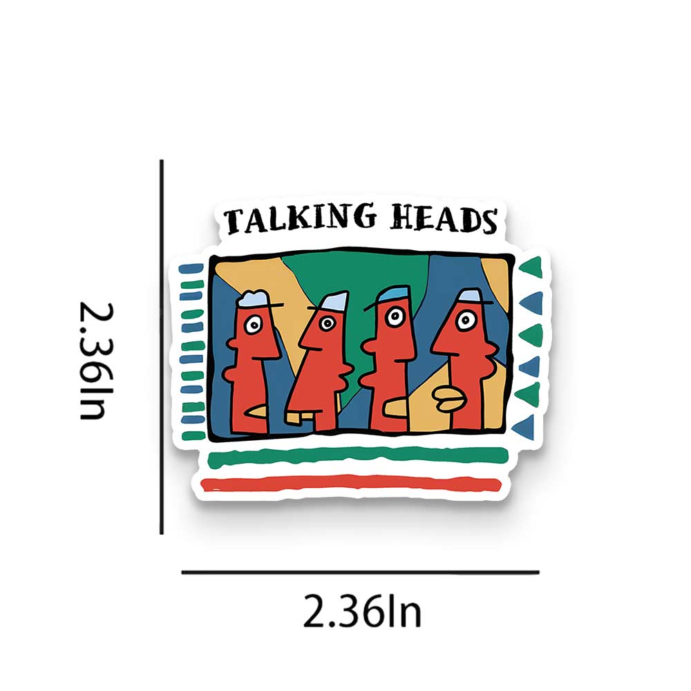 Talking Heads Silent Communication 1PCS Stickers