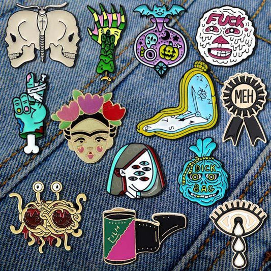 Wacky Skull Pins