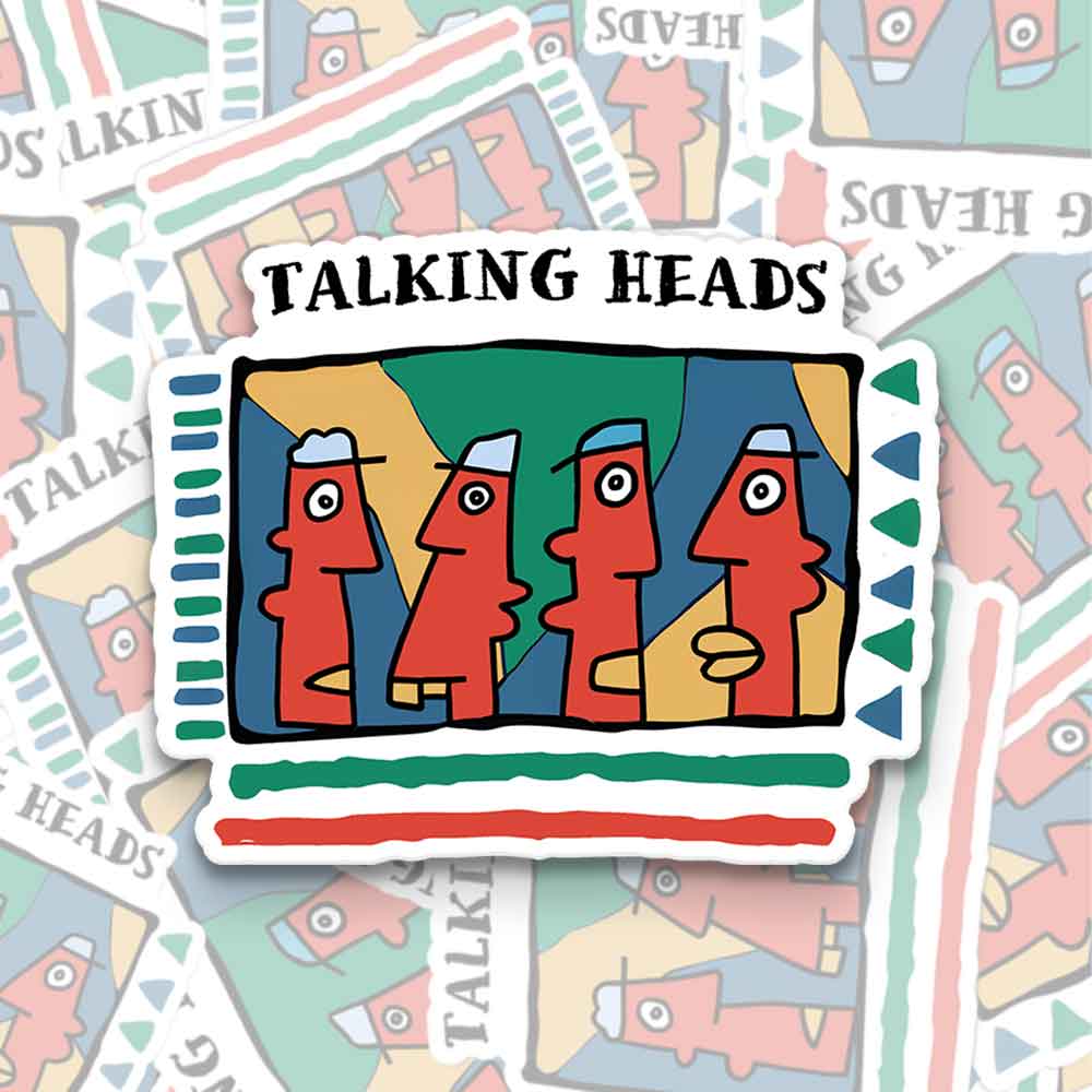 Talking Heads Silent Communication 1PCS Stickers