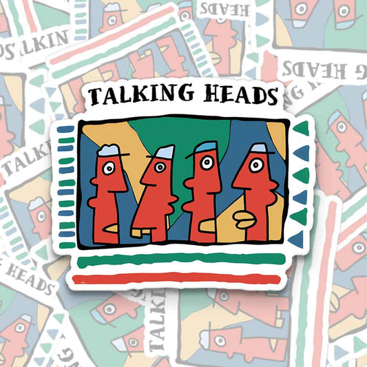 Talking Heads Silent Communication 1PCS Stickers