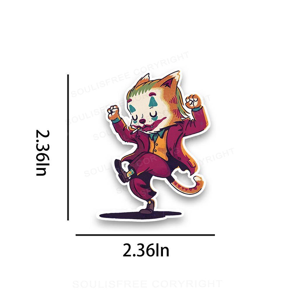 Clown Cat 1PC Sticker