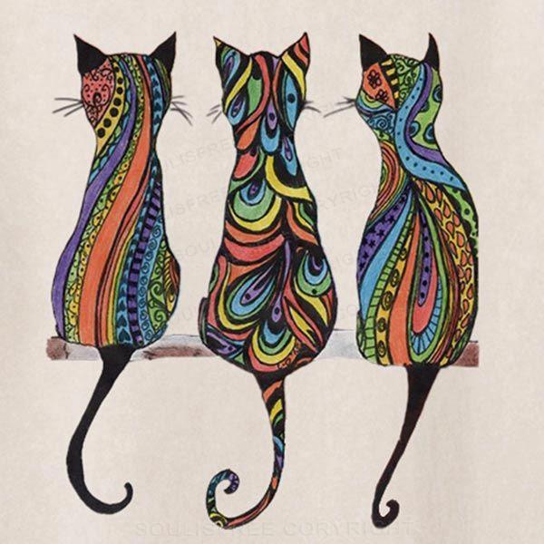 The Friendship Of Three Cats