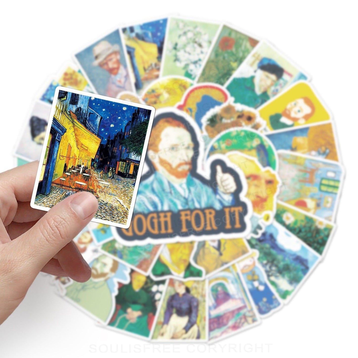 Van Gogh's World 50PCS Stickers