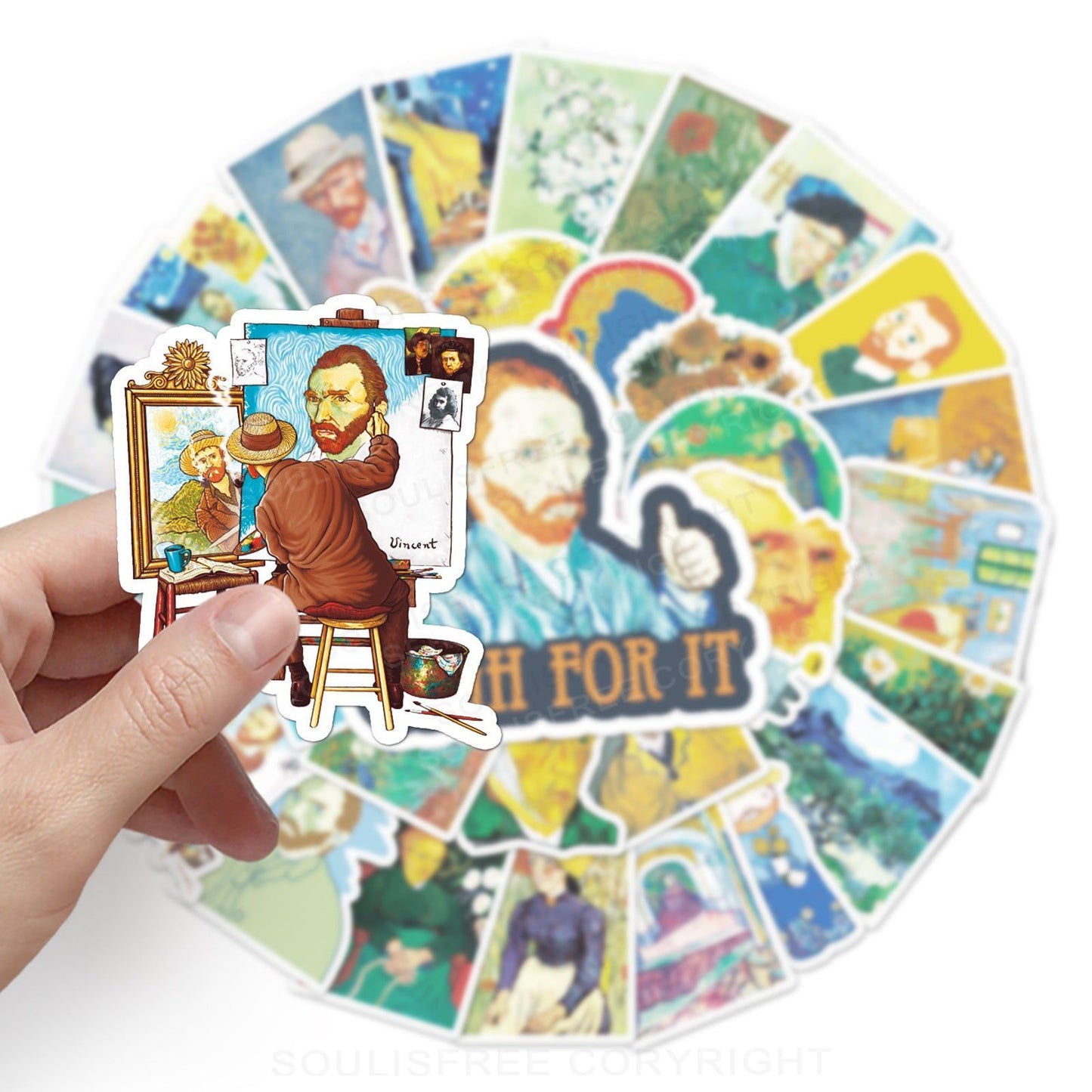 Van Gogh's World 50PCS Stickers