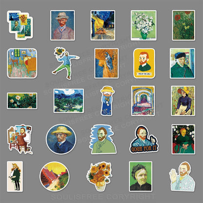 Van Gogh's World 50PCS Stickers