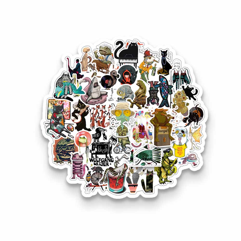 Animal Daily Life 50PCS Stickers