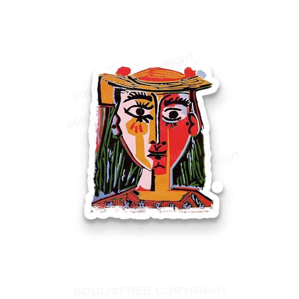 Woman With A Hat 1PC Sticker