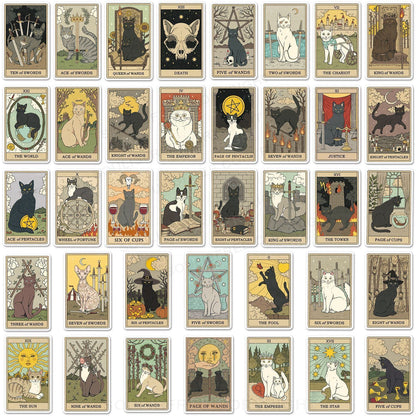 Cat Tarot 78PCS Stickers