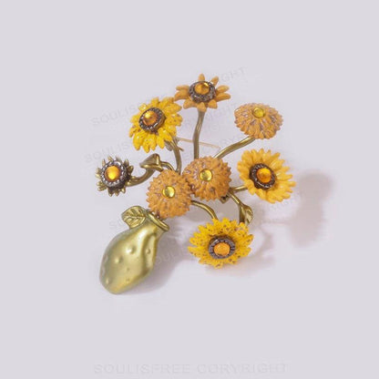 Van Gogh Sunflowers Pins