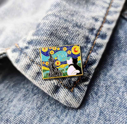 Van Gogh Oil Painting Pins