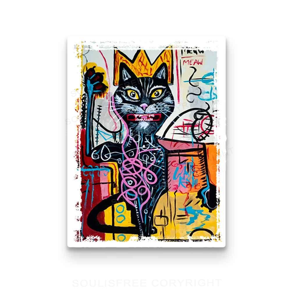 Cat King 1PC Sticker