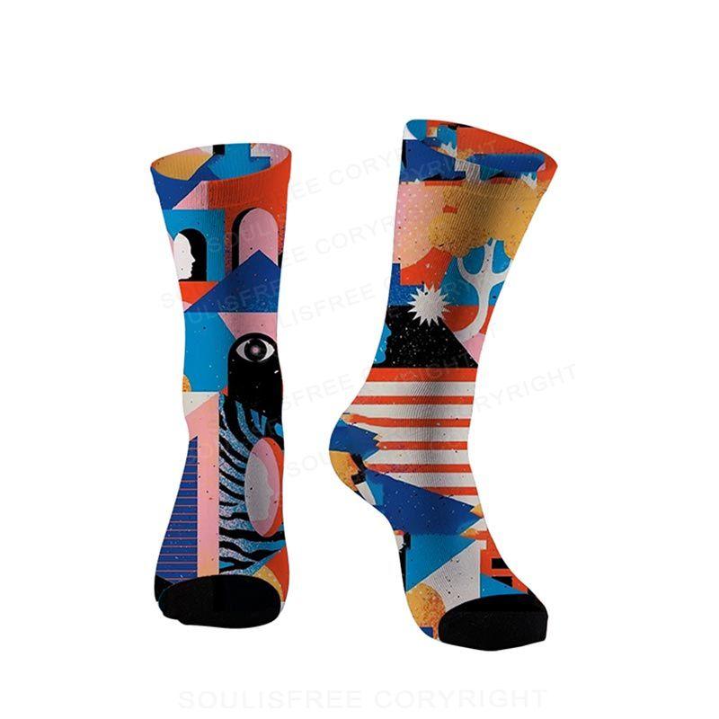 Corner Of City Full Print Socks