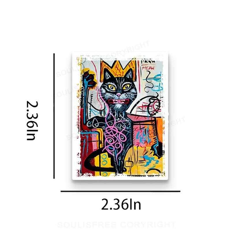 Cat King 1PC Sticker